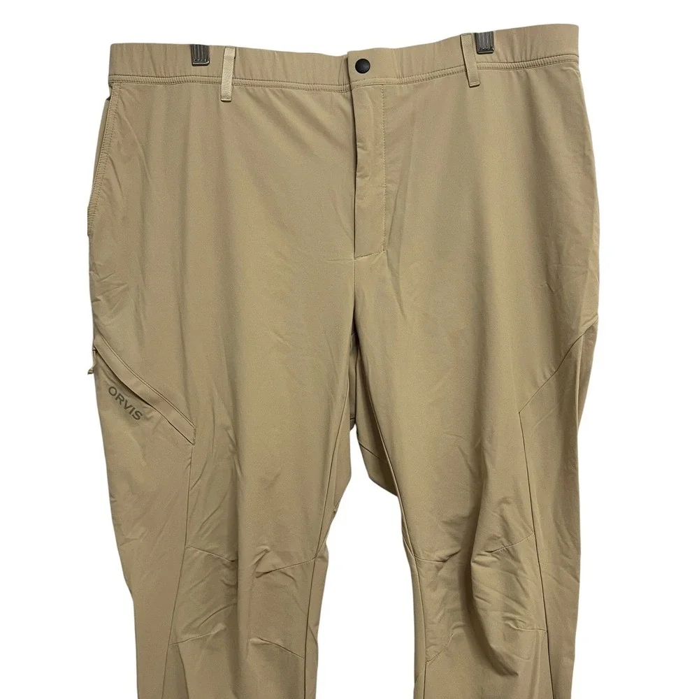Orvis PRO Fishing Pants Mens 38W 30L‎ Tan Stretch Technical Trousers Outdoor